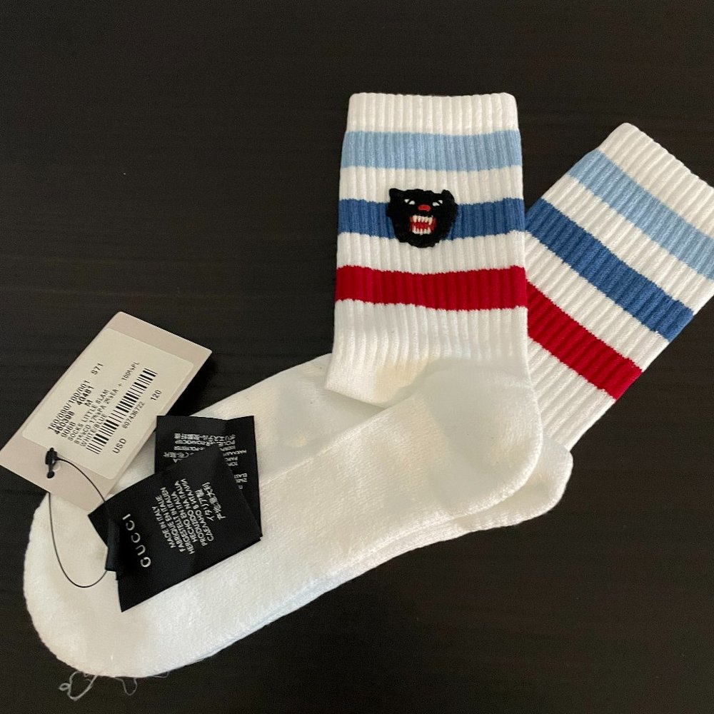GUCCI Authentic Women's Athletic Socks "Little Slam Socks" 450398 9068 4G481